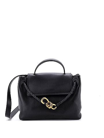 Bottega Veneta Ciao Ciao Top Handle Bag Leather with Intrecciato Detail Small (view 1)