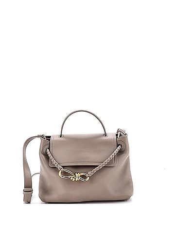 Bottega Veneta Ciao Ciao Top Handle Bag Leather with Intrecciato Detail Small (view 1)