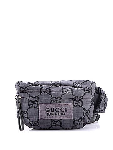 Gucci Ripstop Belt Bag GG Nylon and Leather (view 1)