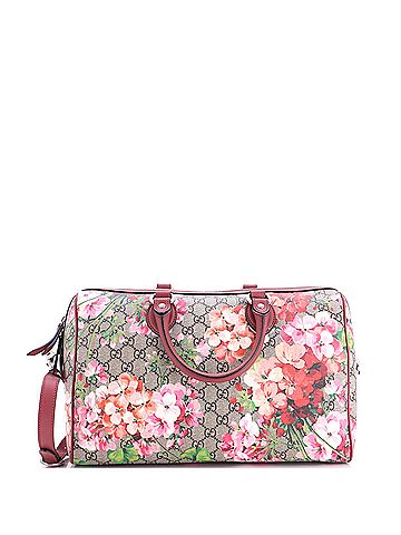 Gucci Convertible Boston Bag Blooms Print GG Coated Canvas Medium (view 1)