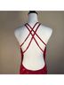 Mac Duggal 100% Polyester Solid Red Cocktail Dress Size 6 - photo 6