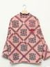 Free People 100% Cotton Print Pink Green Jacket One size - photo 4
