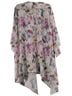Torrid 100% Polyester Floral Multi Color Cardigan Size 1 - photo 2