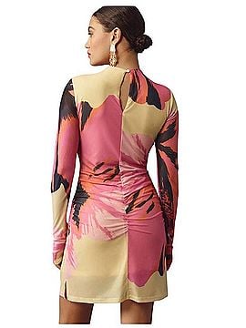 FARM Rio Farm Rio Mock-Neck Slim Mesh Dress Casual Dress (view 2)