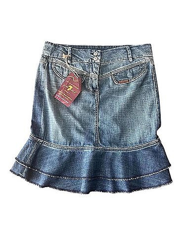 7 For All Mankind Denim Skirt (view 1)