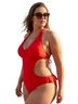 Shape FX Red One Piece Swimsuit Size XXL - photo 1
