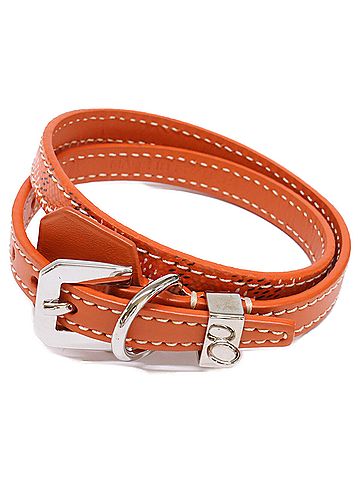 Goyard GOYARD Edmond Goyardine Canvas Double Bracelet, Orange Silver, Women's (view 1)