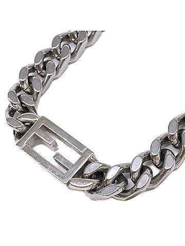 Fendi FENDI Baguette Chain Necklace, Silver, Men's (view 1)