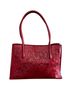 Alexis David 100% Leather Floral Red Leather Tote One size - photo 1