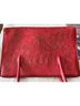 Alexis David 100% Leather Floral Red Leather Tote One size - photo 3