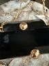 Inc. 100% Acrylic Black Leather Clutch One size - photo 4