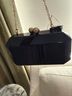 Inc. 100% Acrylic Black Leather Clutch One size - photo 5