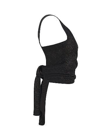 Isabel Marant Isabel Marant Tie Back Sleeveless Top in Grey Alpaca Wool (view 2)