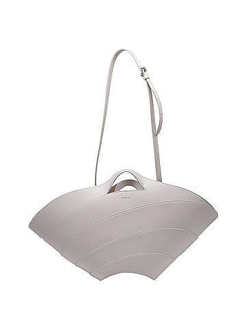 Alaïa Alaïa Medium Khaima Tote Bag in White Calf Leather (view 1)