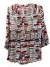 dalia Print Multi Color 3/4 Sleeve Blouse Size M - photo 2