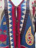 Koret Floral Blue Red Ivory Sweater Vest Size M - photo 3
