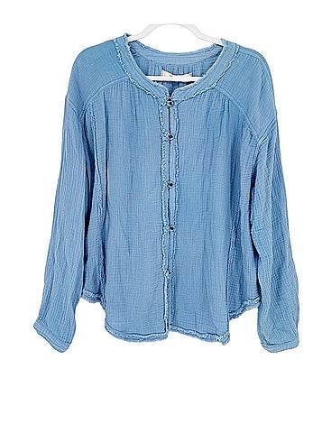 Free People Moving Mountains Long Sleeve Blouse (view 1)