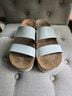 Reef 100% Leather White Sandals Size 9 - photo 3