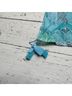 Helen Jon 100% Rayon Tropical Blue Green Teal Blouse Size S - photo 6