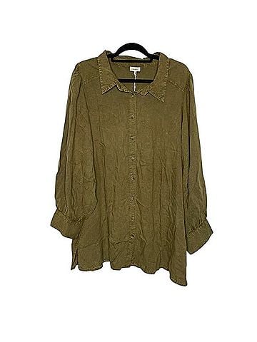 Anthropologie Brett Tunic Long Sleeve Button-Down Shirt (view 1)