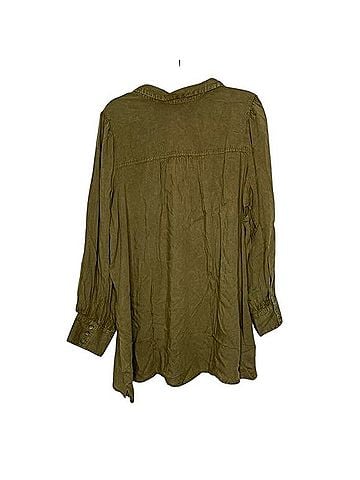 Anthropologie Brett Tunic Long Sleeve Button-Down Shirt (view 2)