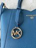 Michael Kors 100% Leather Solid Blue Leather Tote One size - photo 4