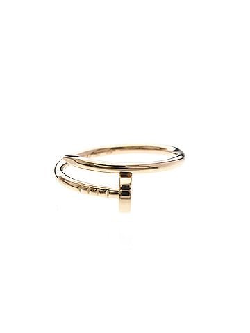 Cartier Cartier Juste Un Clou Ring SM Pink Gold (18K) Fashion No Stone Band Ring Pink Gold (view 1)
