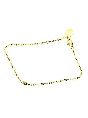 Cartier Cartier Damour Bracelet SM Yellow Gold (18K) Diamond Charm Bracelet Gold (view 1)