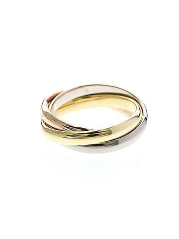 Cartier Cartier Trinity Ring Yellow Gold (18K),Pink Gold (18K),White Gold (18K) Fashion No Stone Band Ring Gold (view 2)