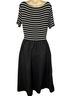 Gap Stripes Black White Casual Dress Size L - photo 1