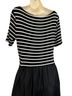 Gap Stripes Black White Casual Dress Size L - photo 2