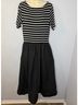 Gap Stripes Black White Casual Dress Size L - photo 7