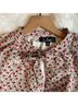 Lulus 100% Polyester Floral Tan Red Romper Size M - photo 8
