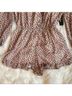 Lulus 100% Polyester Floral Tan Red Romper Size L - photo 10