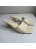 aeydē 100% Leather Solid White Heels Size EU 38 1/2 - photo 5