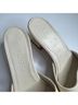 aeydē 100% Leather Solid White Heels Size EU 38 1/2 - photo 4