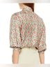 Tory Burch 100% Silk Floral White Red Green Blue Long Sleeve Blouse Size 8 - photo 15