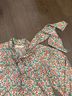 Tory Burch 100% Silk Floral White Red Green Blue Long Sleeve Blouse Size 8 - photo 9