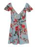 ASOS Floral Blue Red Casual Dress Size 4 - photo 2