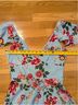 ASOS Floral Blue Red Casual Dress Size 4 - photo 6