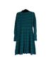 Boden Stripes Blue Green Casual Dress Size 14 - photo 2