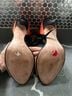 Zara 100% Suede Color Block Orange Tan Black Heels Size 10 - photo 6