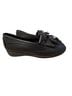 Dexter 100% Leather Solid Black Flats Size 6 1/2 - photo 2