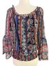 Venus 100% Polyester Floral Multi Color Blouse Size 14 - photo 6