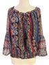 Venus 100% Polyester Floral Multi Color Blouse Size 14 - photo 5