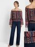 Venus 100% Polyester Floral Multi Color Blouse Size 14 - photo 3