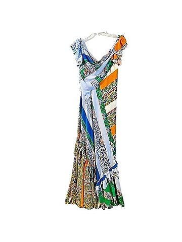 Tory Burch Grand Voyage Stripe Patchwork Casual Dress (view 1)