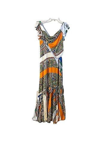 Tory Burch Grand Voyage Stripe Patchwork Casual Dress (view 2)