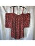 Torrid 100% Polyester Animal Print Red Black Short Sleeve T-Shirt Size 4X - photo 4