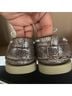 Sperry Top Sider Snake Print Silver Flats Size 7 - photo 4